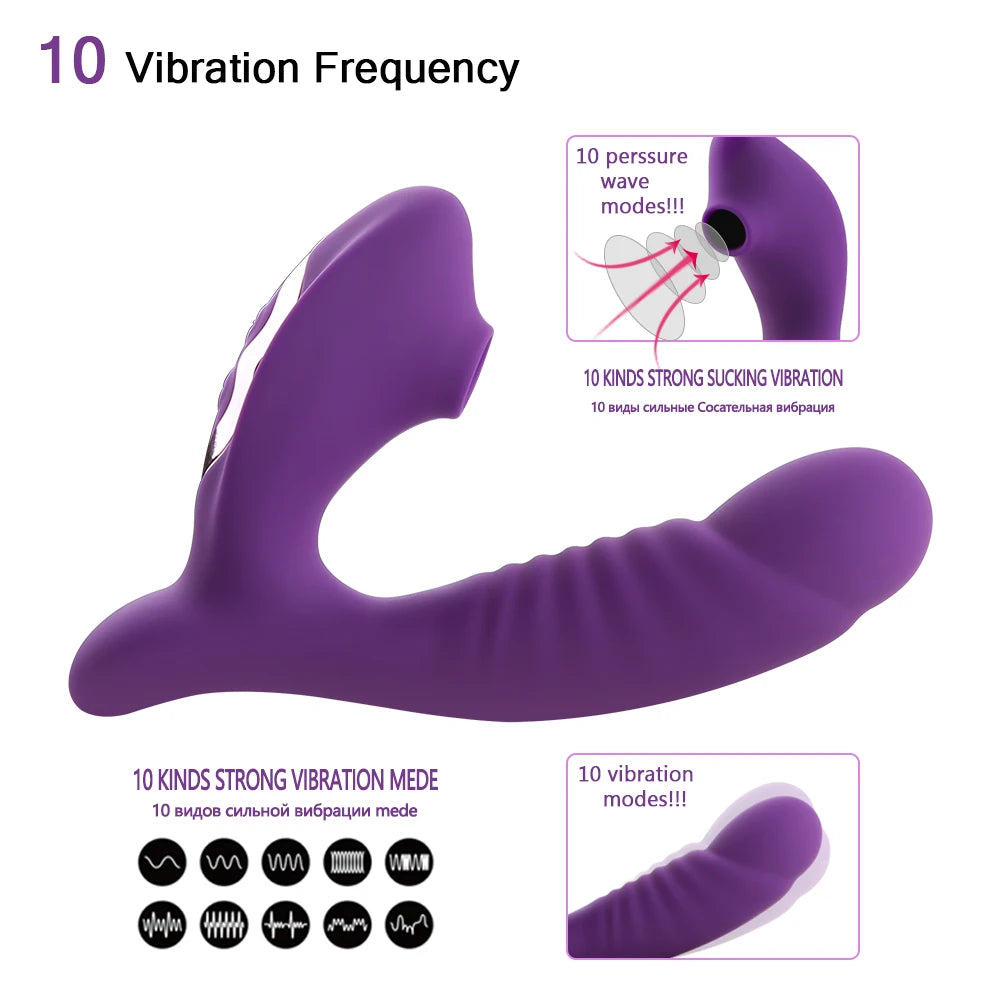 Gode-Vibromasseur pour clitoris et point G